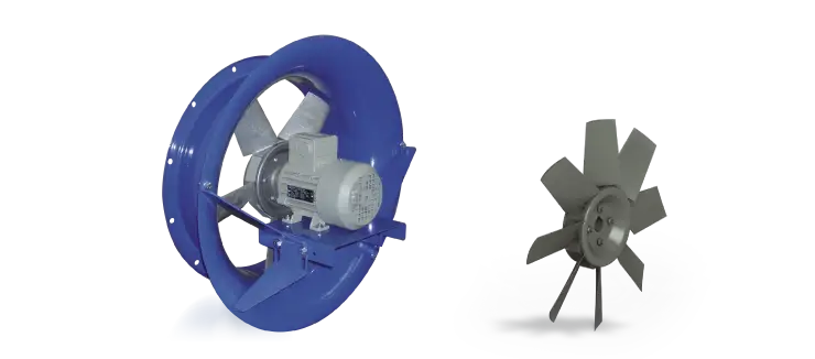 Ventilatori Industriali Assiali Elicoidali - Diretti - Serie EV