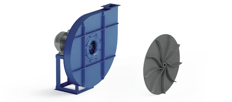 Industrial Centrifugal Fans - Medium - High Pressure for Conveyance - ZA Series 