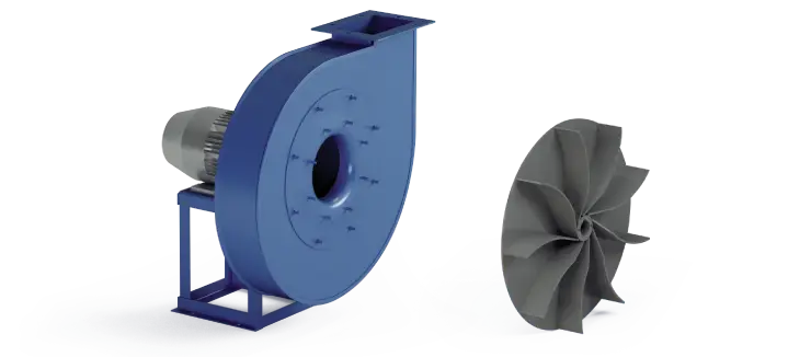 Ventilatori Industriali Centrifughi - Medie e Alte pressioni per Trasporto - Serie ZB