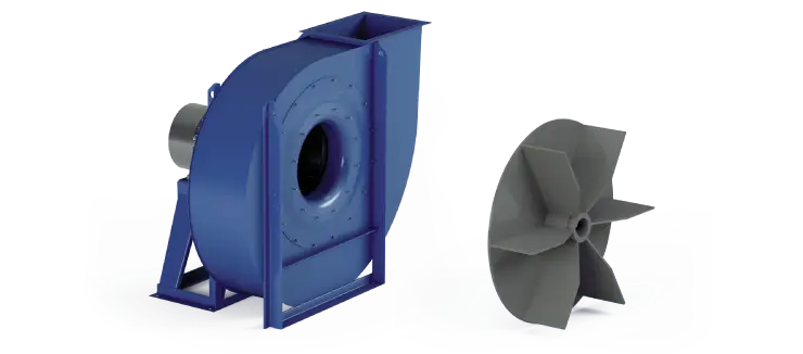 Ventilatori Industriali Centrifughi - Medie e Alte pressioni per Trasporto - Serie ZC