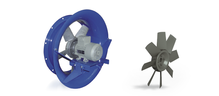 Industrial Axial Helical Fans - Direct-coupling  - EV Series