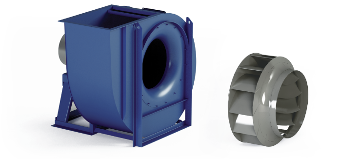 Industrial Centrifugal Fans - Medium Pressure - RH Series 