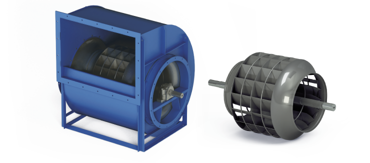 Ventilateurs Industriels Centrifuges - Basse Pression - Serie RLD