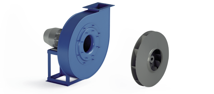 Ventilatori Industriali Centrifughi - Alta Pressione Negativi - Serie VM