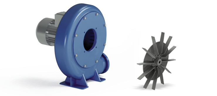 Industrial Centrifugal Fans - Cast aluminium - P Series