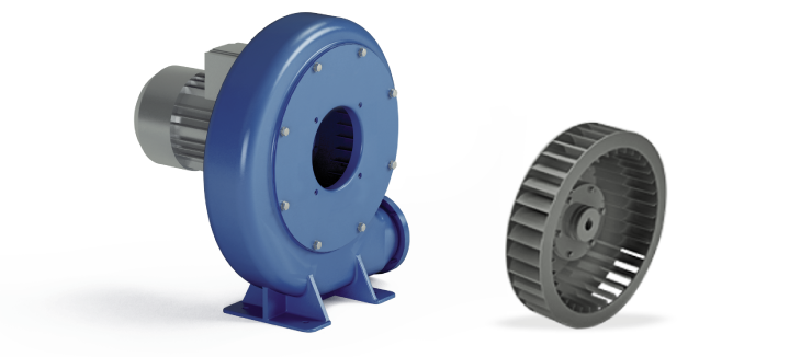 Ventilateurs Industriels Centrifuges - Fonte d'aluminium - Serie S/C