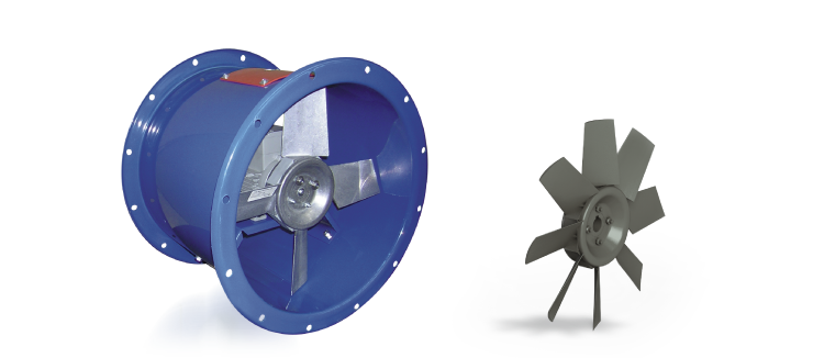 Industrial Axial Helical Fans - Direct-coupling  - EI Series