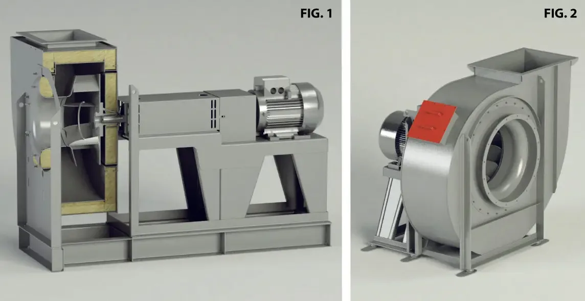 Ventilateurs complètement isolés